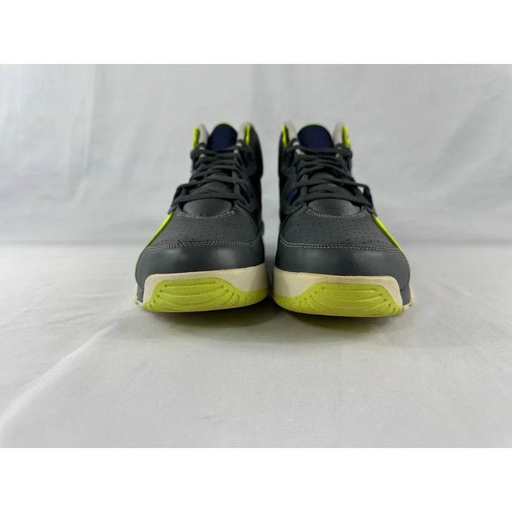 Nike Air Trainer SC High Gray Navy 2013 Seahawks Men Size 12 Shoes 302346-007